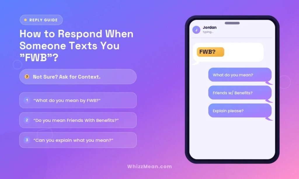 How to Respond When Someone Texts You FWB Meaning in Text?