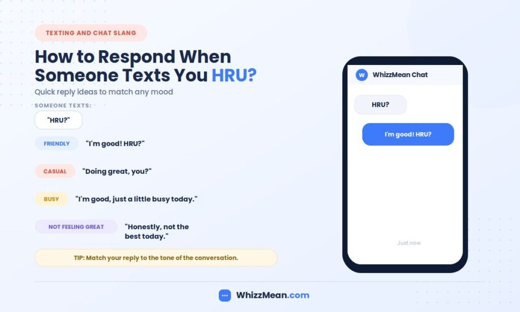 How to Respond When Someone Texts You HRU?