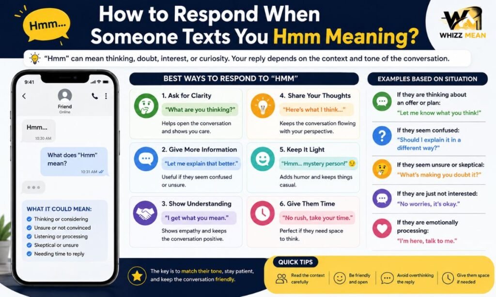 How to Respond When Someone Texts You Hmm Meaning?