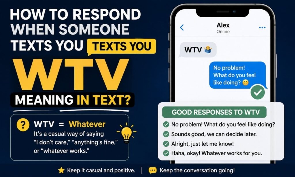 How to Respond When Someone Texts You WTV Meaning in Text?