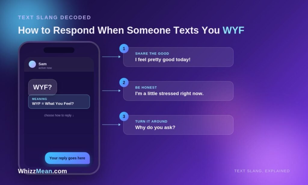 How to Respond When Someone Texts You Wyf?