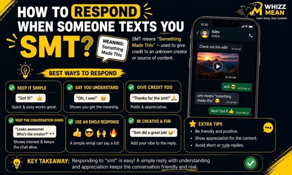 How to Respond When Someone Texts You smt?