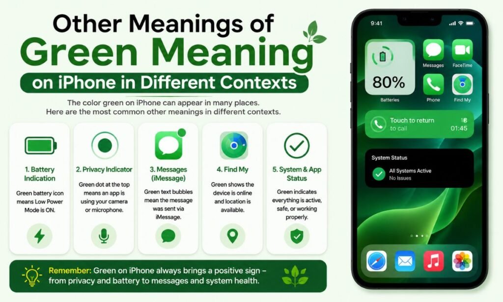 Other Meanings of Green Meaning on iPhone in Different Contexts