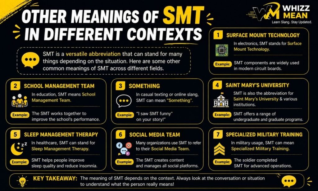 Other Meanings of smt in Different Contexts