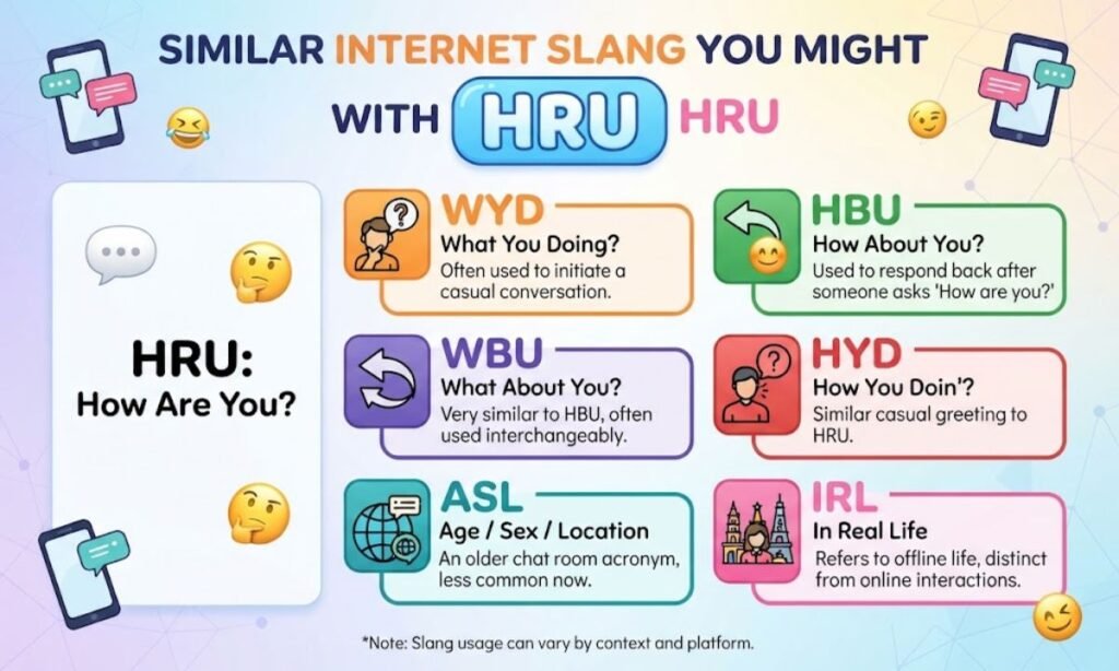 Similar Internet Slang You Might Confuse With HRU