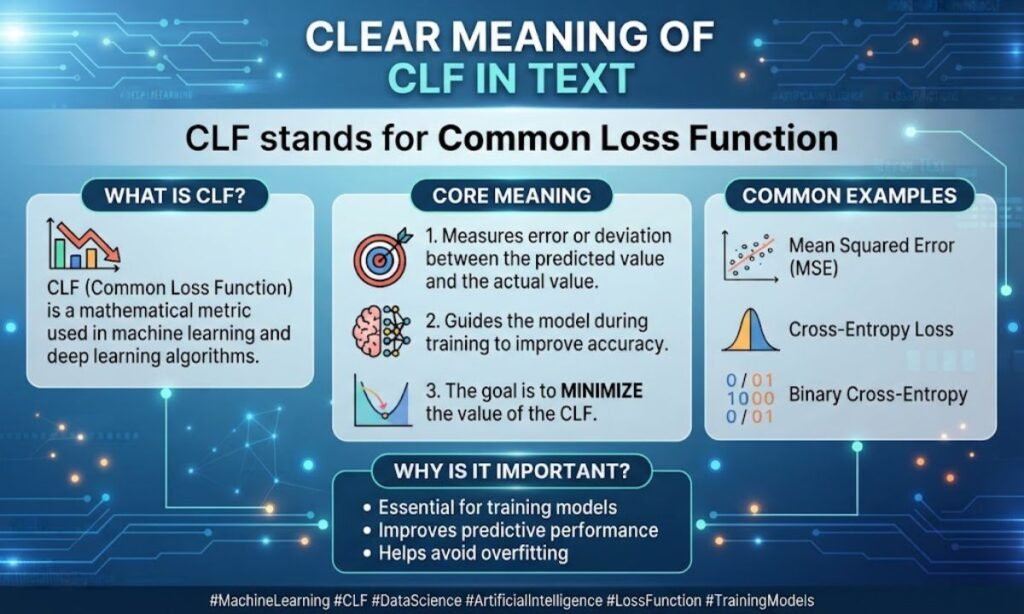 Clear Meaning of CLF in Text