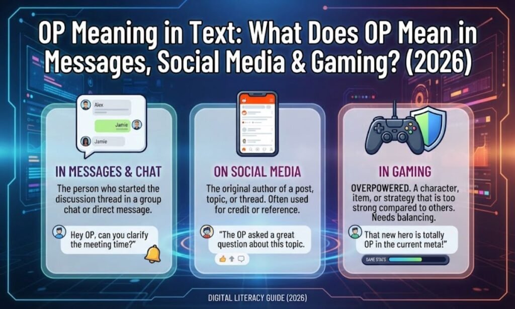 OP Meaning in Text: What Does OP Mean in Messages, Social Media & Gaming? (2026)