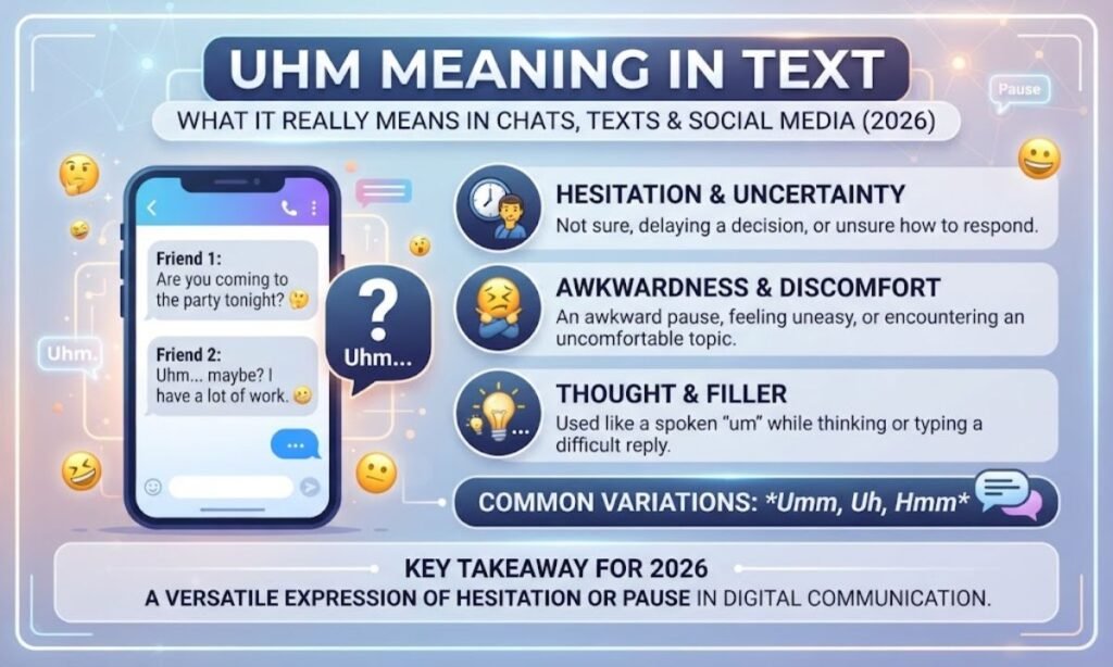 Uhm Meaning in Text: What It Really Means in Chats, Texts & Social Media (2026)