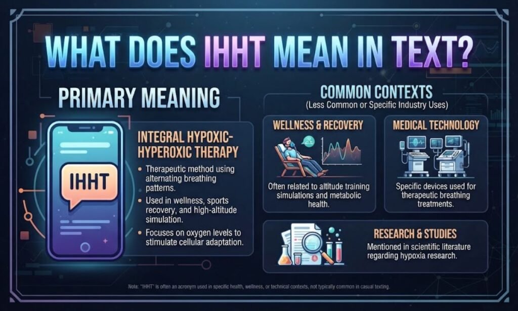 What Does IHHT Mean in Text?