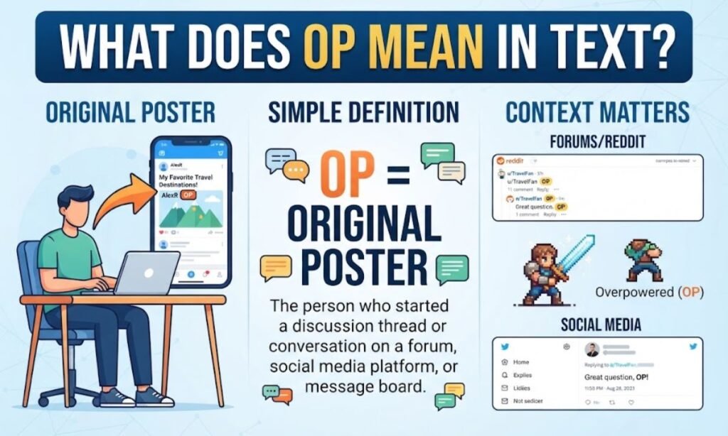 What Does OP Mean in Text?