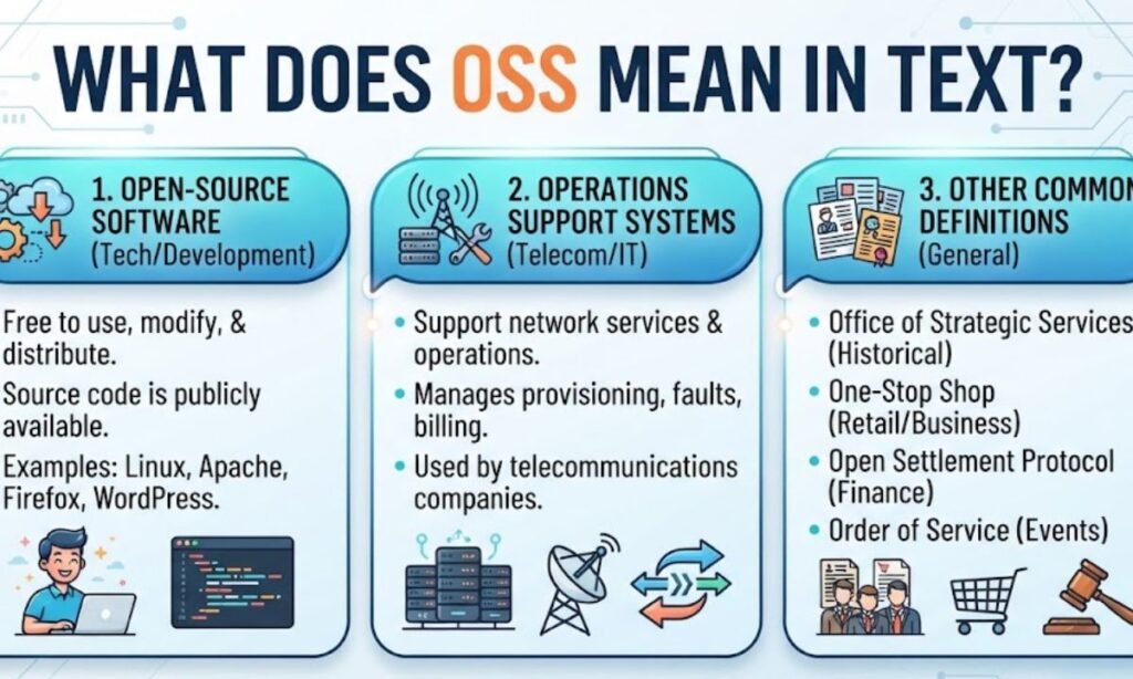 What Does OSS Mean in Text?