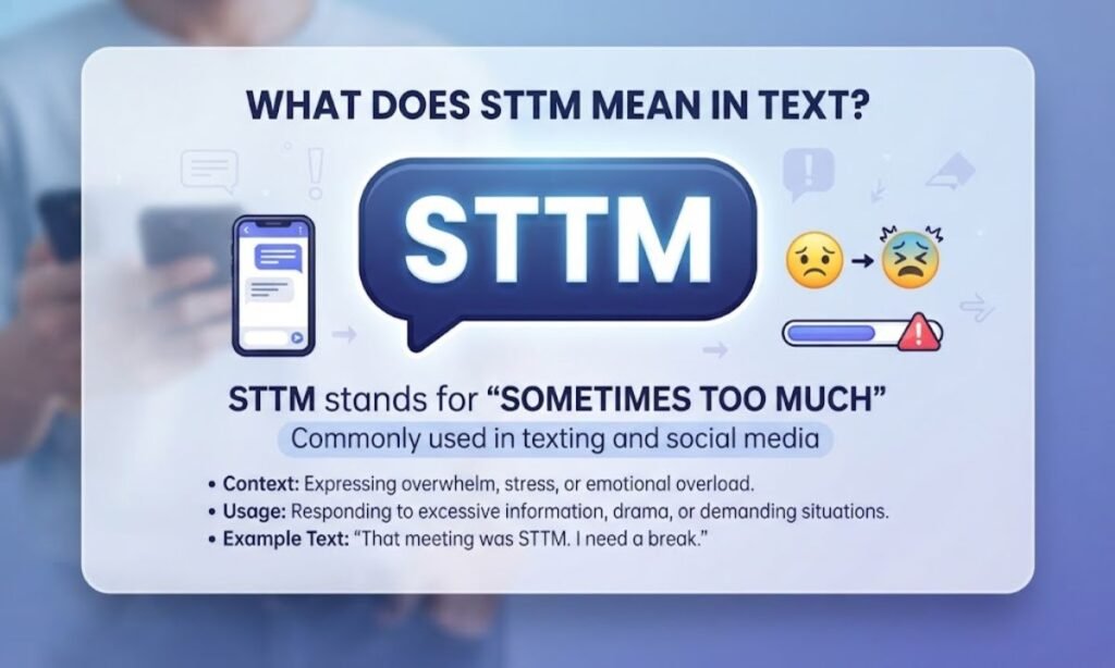 What Does STTM Mean in Text?