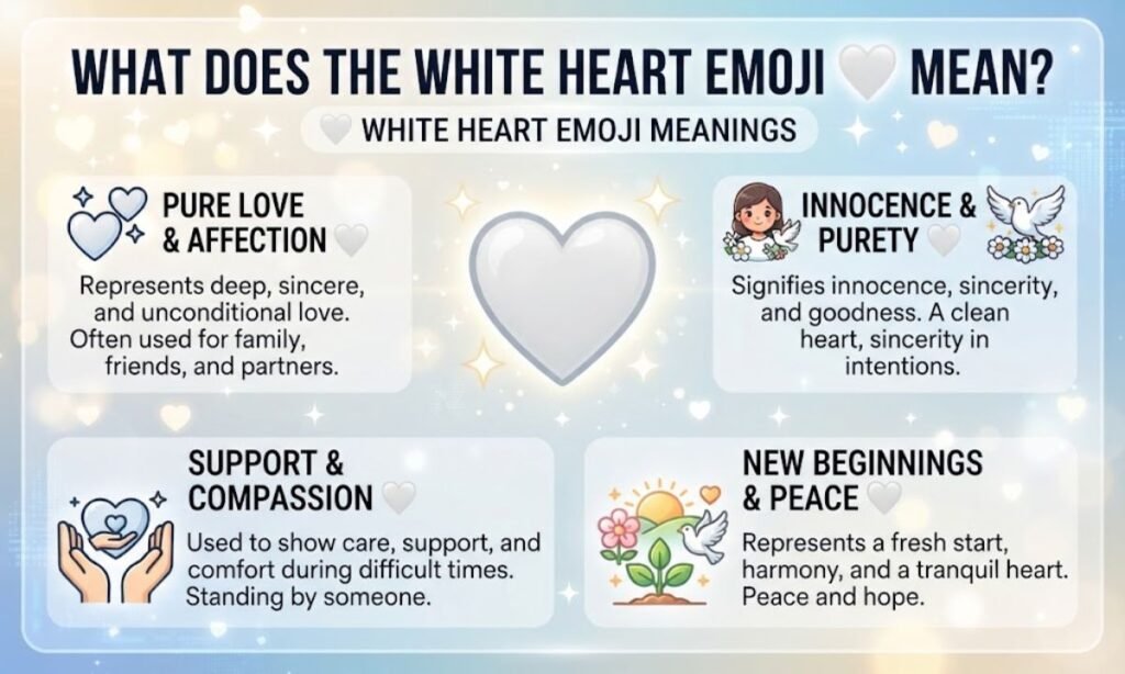 What Does the White Heart Emoji 🤍 Mean?