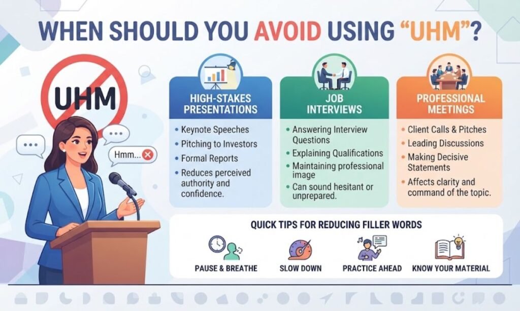 When Should You Avoid Using "Uhm"?