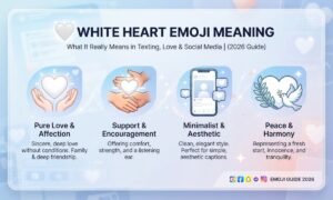 🤍 White Heart Emoji Meaning: What It Really Means in Texting, Love & Social Media (2026 Guide)
