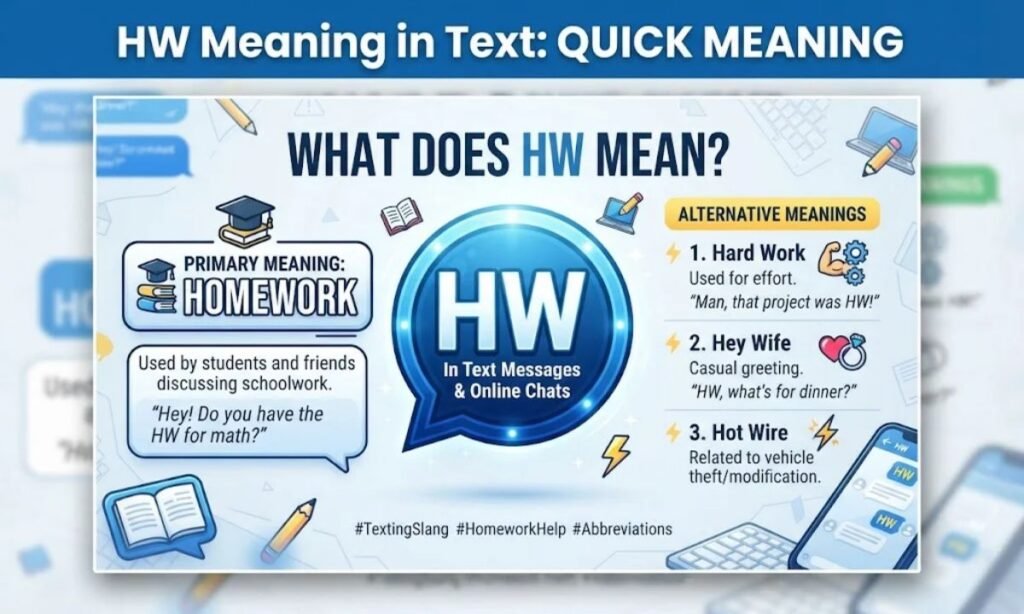 HW Meaning in Text: Quick Meaning