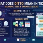 What Does Ditto Mean in Text? Meaning, Uses & Examples (2026)