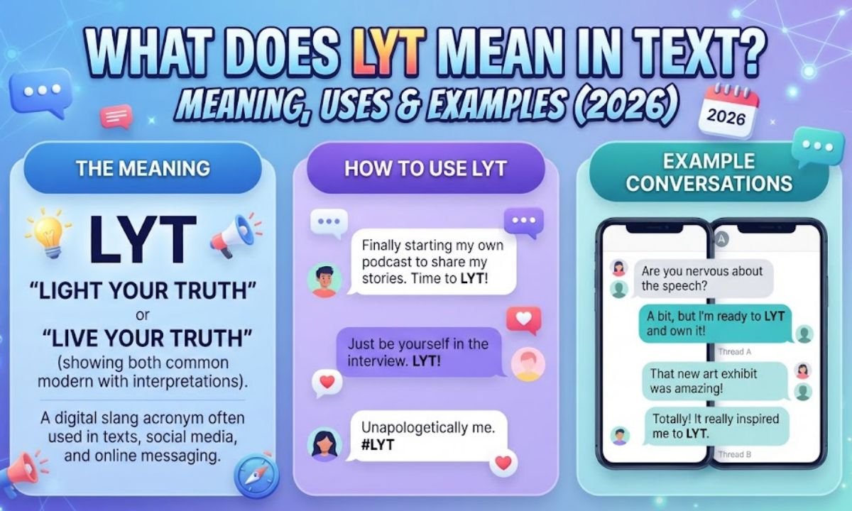 Menu Text Examples What Does LYT Mean in Text? Meaning, Uses & Examples (2026)