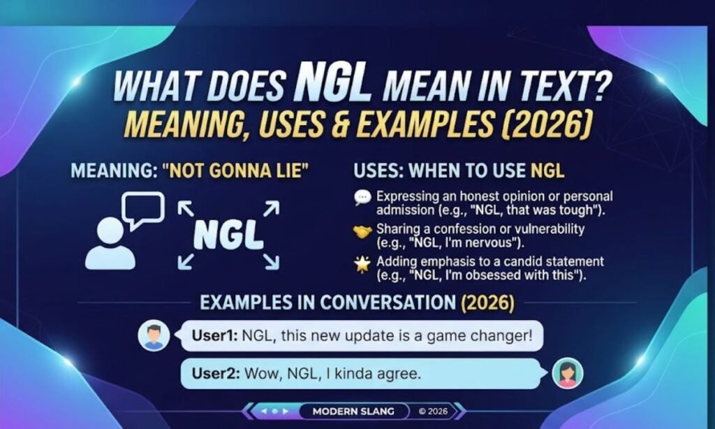 What Does NGL Mean in Text? Meaning, Uses & Examples (2026)