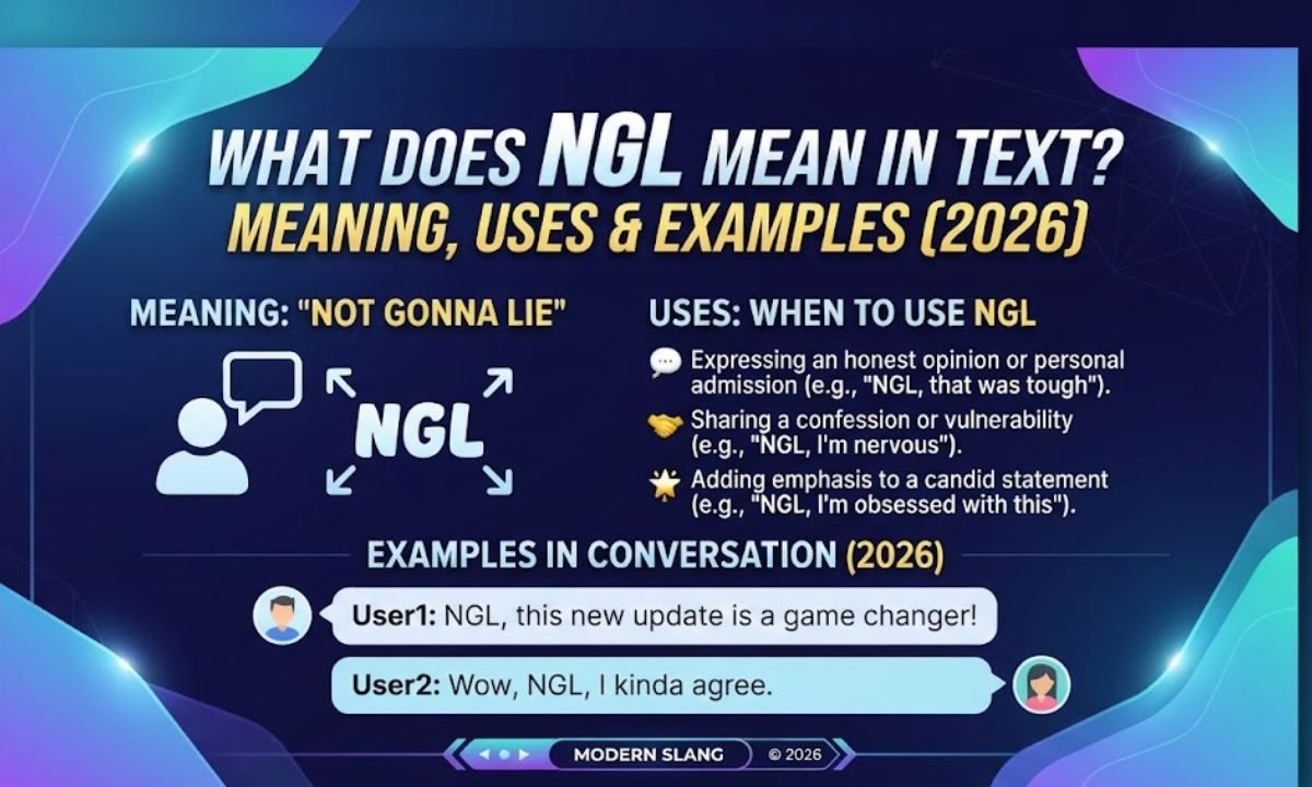 What Does NGL Mean in Text? Meaning, Uses & Examples (2026)
