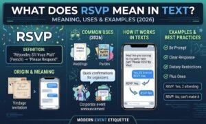 What Does RSVP Mean in Text? Meaning, Uses & Examples (2026)