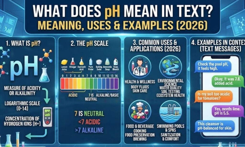 What Does pH Mean in Text? Meaning, Uses & Examples (2026)